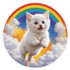 Chaton Blanc Arc-en-ciel 3