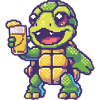 Bière Turtle Pixel