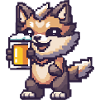 Wolf Pixel Bier
