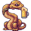 Snake Cobra Pixel Beer