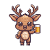 Bière Hirsch Pixel
