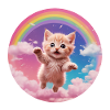 Pink Kitten Rainbow 1