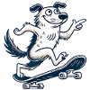 Skate chien