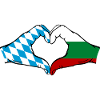 Bavière, Bulgarie, Drapeau, Aiguilles, Coeur