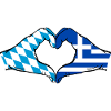 Bavière, Grèce, Drapeau, Aiguilles, Coeur