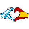 Bavière, Espagne, Drapeau, Aiguilles, Coeur