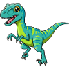 Dino Cartoon Velociraptor
