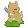 Cat Baseball Baseball Bat