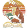 Fuchs liest Bücher
