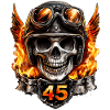 Motard 45 anniversaire Moto