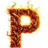P Letter Fire