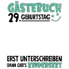 Guestbook 29 Birthday Sign Children's
