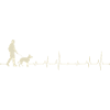 Heartbeat Walk with Dog Silhouette