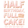 Half Birthday Full Cake Fun