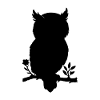 Eule - Scherenschnitt