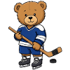 Teddy Bear Hockey Player