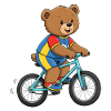 Teddy Bear Cyclist