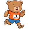 Teddy Bear Marathon Runner