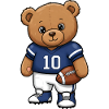 Teddy Bear Football Player