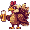 Bière de dinde Pixel