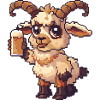 Bergziege Pixel Bier