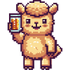 Alpaga Llama Pixel Bière
