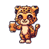 Bière Leopard Pixel