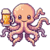 Octopus Pixel Bière
