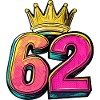 62 Zahl Krone