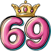 69 Zahl Krone