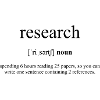 Research (Forschung) Definition Dictionary