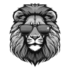 Lion Head Portrait Cool