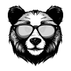 Panda Head Portrait Cool