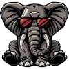 Éléphant Cool Animal