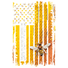 Abeille Abeille Drapeau Rayure Miel