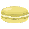 yellow macaron