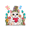 Hippie Cat Cats Hippies Kitten
