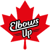 Elbows Up Maple Leaf Design