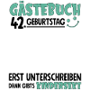 Guestbook 42 Birthday Sign Children's