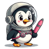 Galactic Waddle: Penguin Astronaut