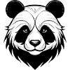 Elegant Panda Mask Design