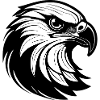 Stylish eagle line graphics