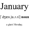 January (Januar) Definition Dictionary