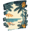 Summer Palm Tree Beach