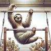 Sloth Tramp Gymnastics Artist