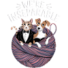 Cute Cat & Dog Inseparable Design
