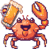 Crab Crab Pixel Beer