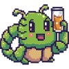 Bière Wurm Pixel