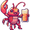 Lobster Crab Pixel Beer