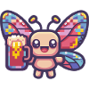 Bière Butterfly Pixel